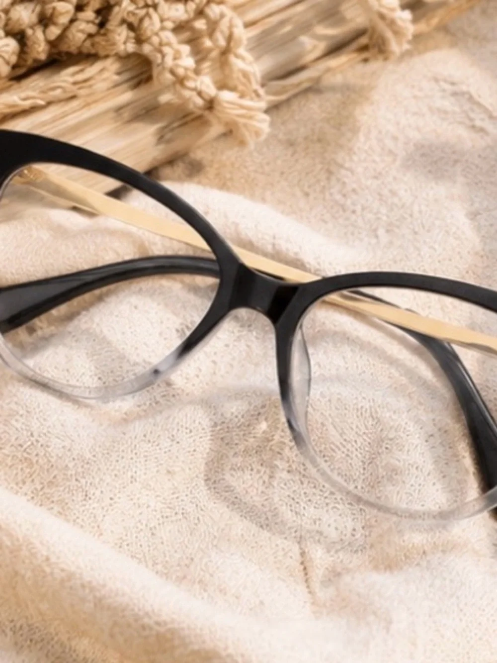 Black Ombré Cat Eye Fashion Glasses
